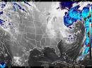 A GOES satellite image of the January 26-27 winter storm. [NOAA]